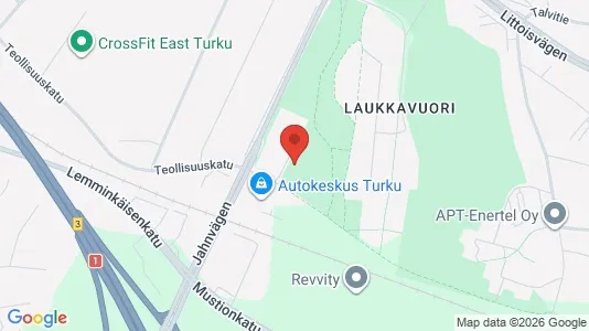 Apartments for rent i Turku - kort over placeringen