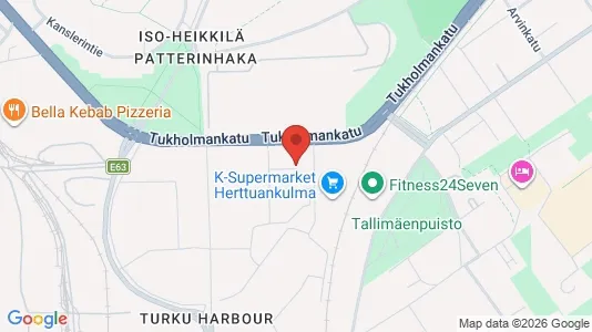 Apartments for rent i Turku - kort over placeringen