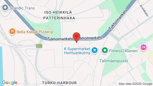 Apartments for rent i Turku - kort over placeringen