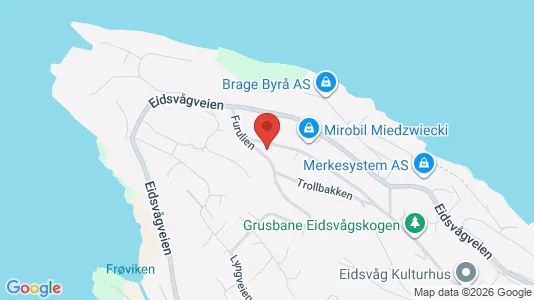 Apartments for rent i Bergen Åsane - kort over placeringen