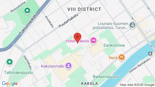 Apartments for rent i Turku - kort over placeringen