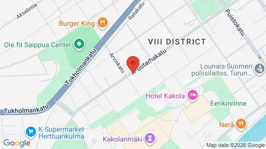 Apartments for rent i Turku - kort over placeringen