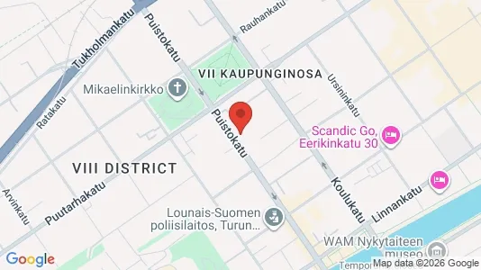 Apartments for rent i Turku - kort over placeringen