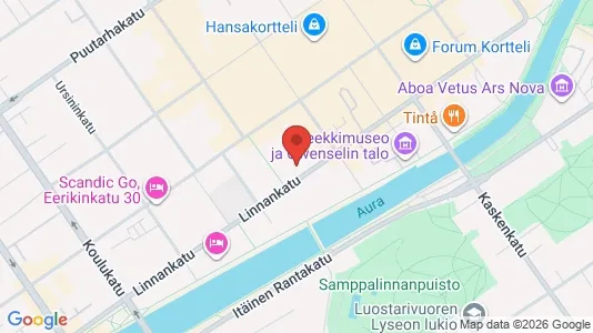 Apartments for rent i Turku - kort over placeringen