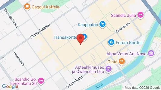 Apartments for rent i Turku - kort over placeringen