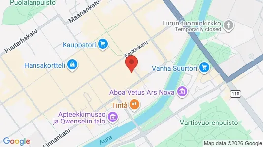 Apartments for rent i Turku - kort over placeringen