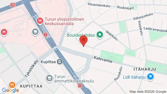 Apartments for rent i Turku - kort over placeringen