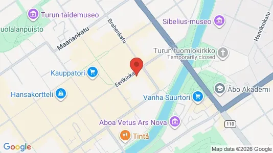 Apartments for rent i Turku - kort over placeringen
