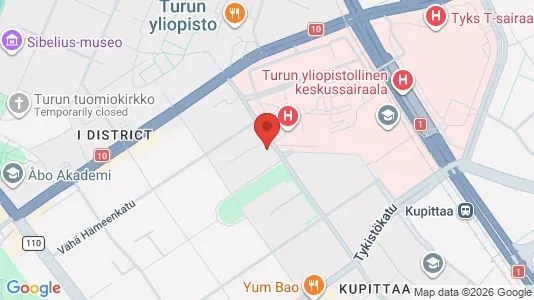 Apartments for rent i Turku - kort over placeringen