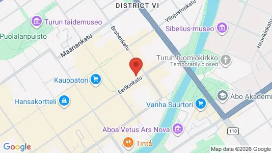Apartments for rent i Turku - kort over placeringen