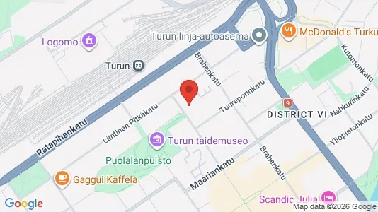 Apartments for rent i Turku - kort over placeringen