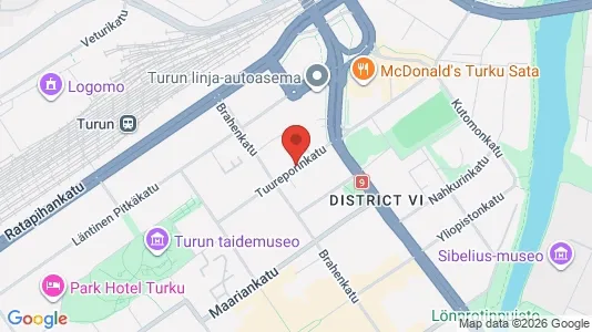 Apartments for rent i Turku - kort over placeringen