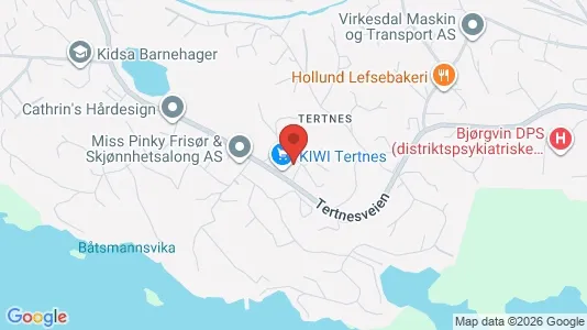 Apartments for rent i Bergen Åsane - kort over placeringen
