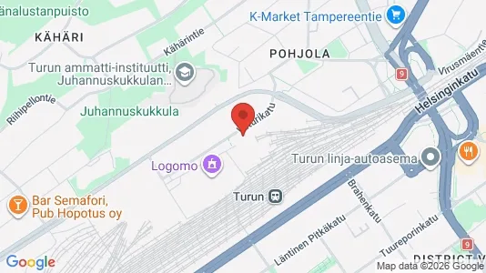 Apartments for rent i Turku - kort over placeringen