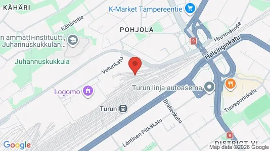 Apartments for rent i Turku - kort over placeringen