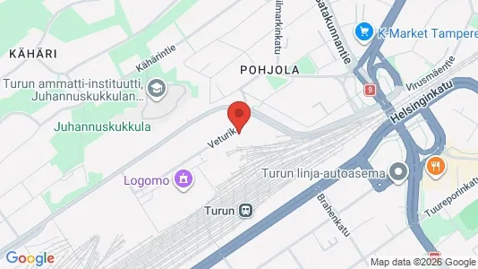 Apartments for rent i Turku - kort over placeringen