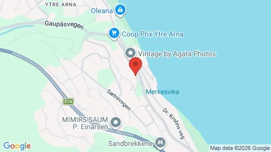 Rooms for rent i Bergen Arna - kort over placeringen