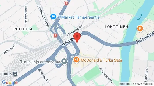 Apartments for rent i Turku - kort over placeringen