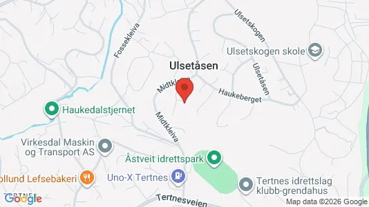Apartments for rent i Bergen Åsane - kort over placeringen