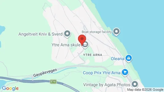 Rooms for rent i Bergen Arna - kort over placeringen
