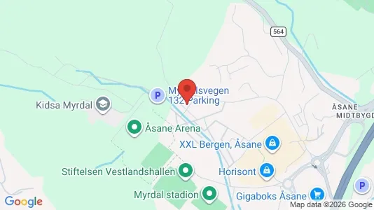Apartments for rent i Bergen Åsane - kort over placeringen