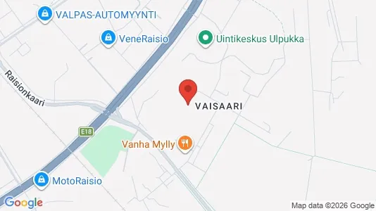 Apartments for rent i Raisio - kort over placeringen
