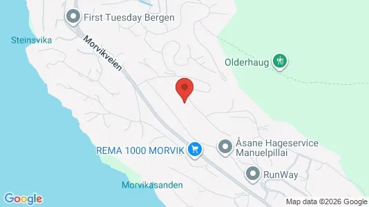 Apartments for rent i Bergen Åsane - kort over placeringen
