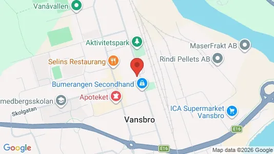 Apartments for rent i Vansbro - kort over placeringen