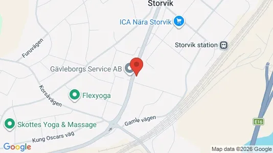 Apartments for rent i Sandviken - kort over placeringen