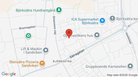 Apartments for rent i Sandviken - kort over placeringen
