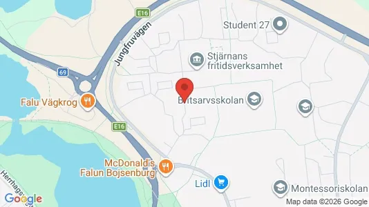 Apartments for rent i Falun - kort over placeringen