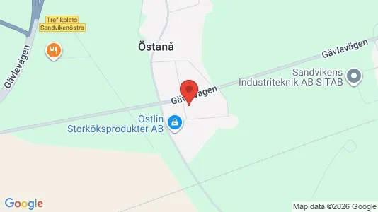 Apartments for rent i Sandviken - kort over placeringen