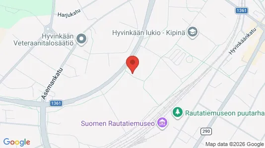 Apartments for rent i Hyvinkää - kort over placeringen