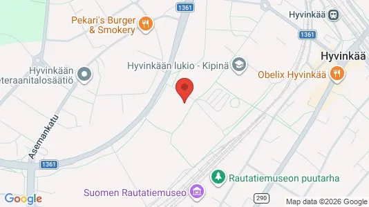 Apartments for rent i Hyvinkää - kort over placeringen