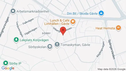 Apartments for rent i Gävle - kort over placeringen