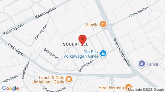 Apartments for rent i Gävle - kort over placeringen