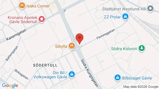 Apartments for rent i Gävle - kort over placeringen