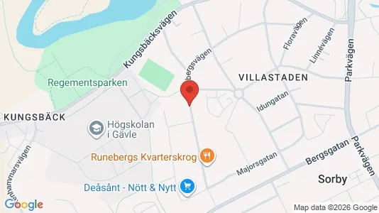 Apartments for rent i Gävle - kort over placeringen