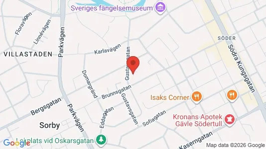 Apartments for rent i Gävle - kort over placeringen