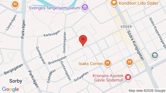 Apartments for rent i Gävle - kort over placeringen