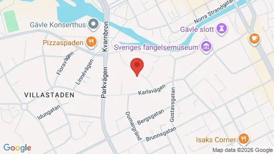 Apartments for rent i Gävle - kort over placeringen