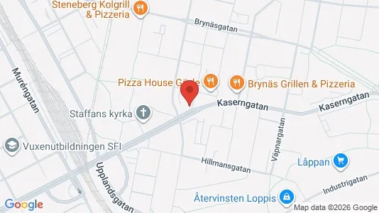 Apartments for rent i Gävle - kort over placeringen