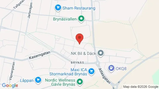Apartments for rent i Gävle - kort over placeringen