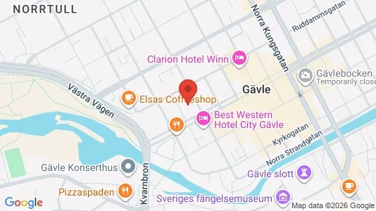 Apartments for rent i Gävle - kort over placeringen