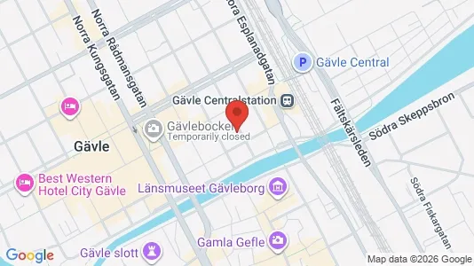 Apartments for rent i Gävle - kort over placeringen
