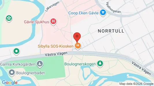 Apartments for rent i Gävle - kort over placeringen