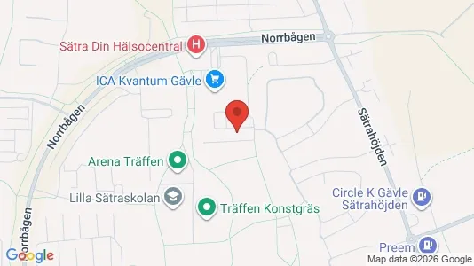 Apartments for rent i Gävle - kort over placeringen