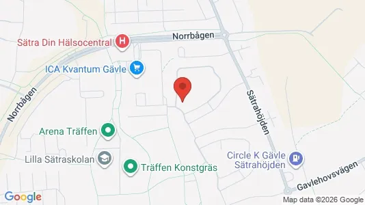 Apartments for rent i Gävle - kort over placeringen