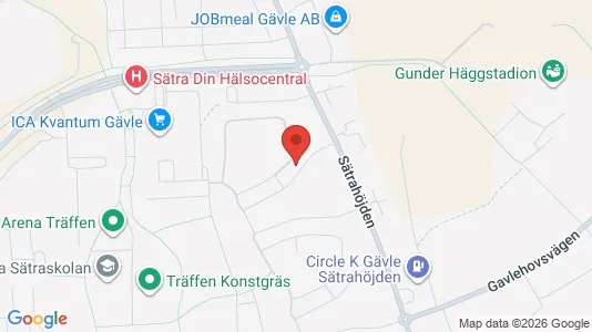 Apartments for rent i Gävle - kort over placeringen