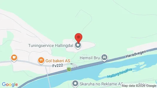 Apartments for rent i Gol - kort over placeringen